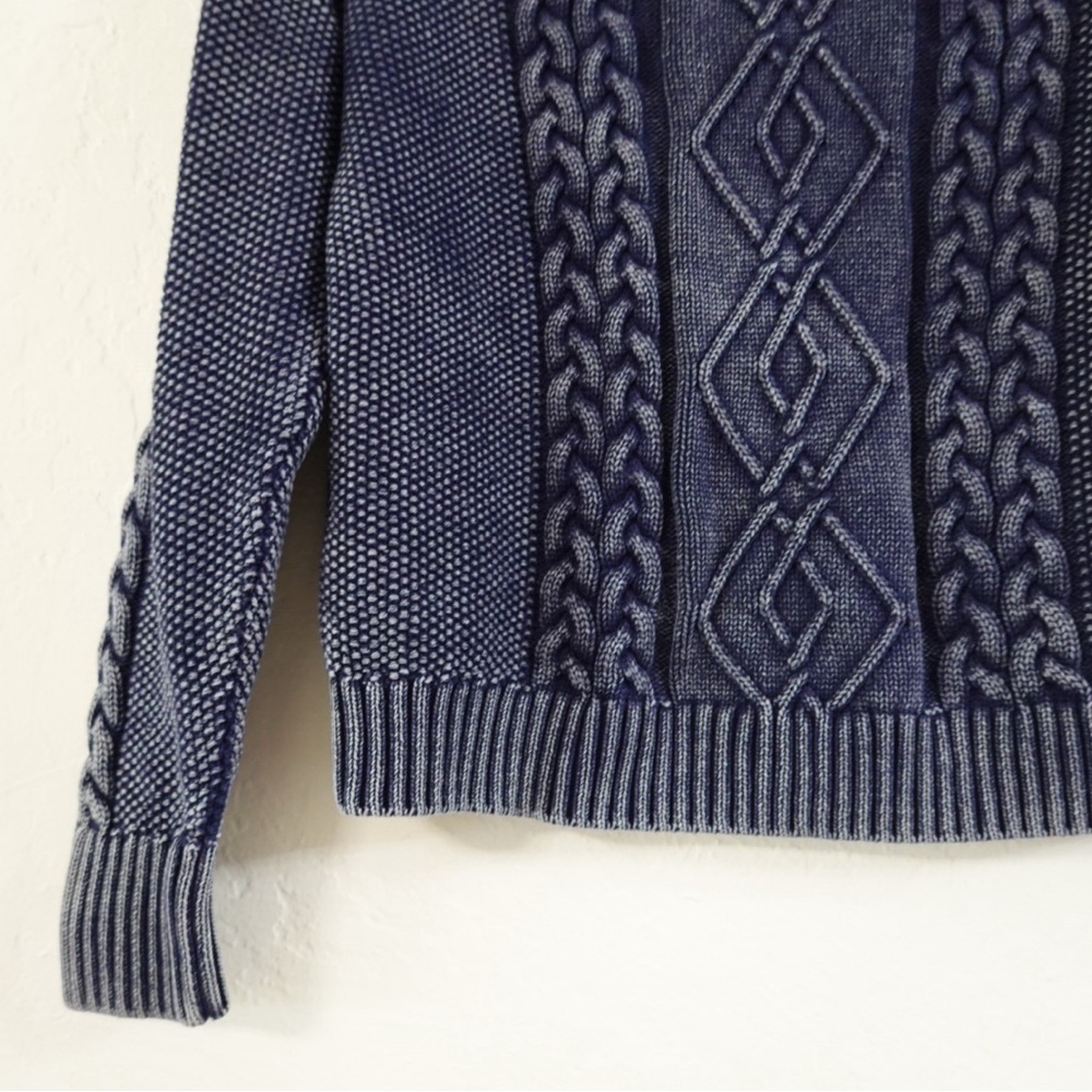 House of Harlow 1960 Navy Cable Knit Sweater – Size‎ S, 100% Cotton - Picture 3 of 7